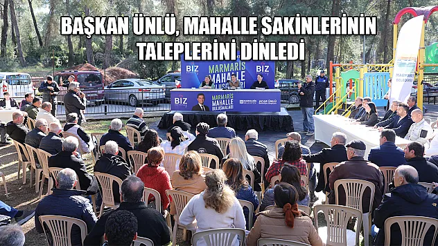 Başkan Ünlü, mahalle sakinlerinin taleplerini dinledi