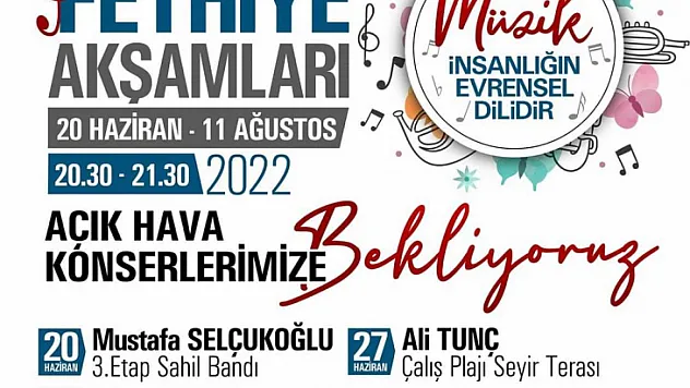 Belediye'den Açık Hava Konserleri