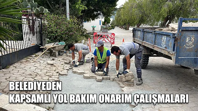 Belediyeden kapsamlı yol bakım onarım çalışmaları