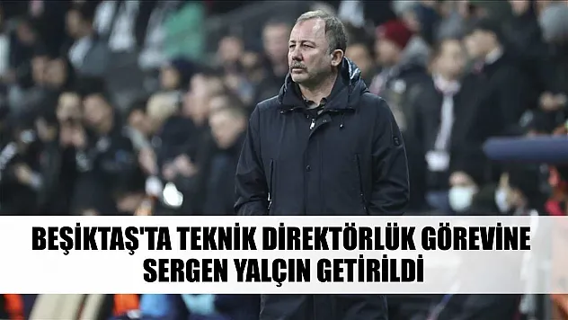 Beşiktaş'ta teknik direktörlük görevine Sergen Yalçın getirildi