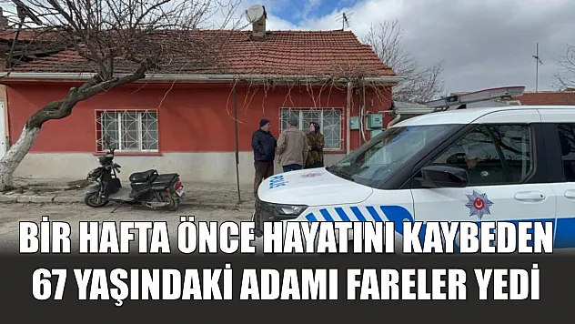 Bir hafta önce hayatını kaybeden 67 yaşındaki adamı fareler yedi