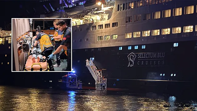 Blue Sapphire kruvaziyer gemisi personeli rahatsızlanınca Bodrum'a yanaştı