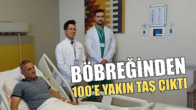 Böbreğinden 100'e yakın taş çıktı