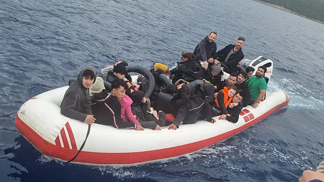 Bodrum açıklarında 40 düzensiz göçmen yakalandı