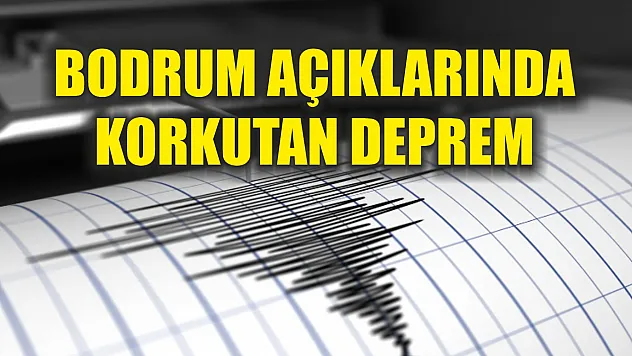 Bodrum açıklarında korkutan deprem