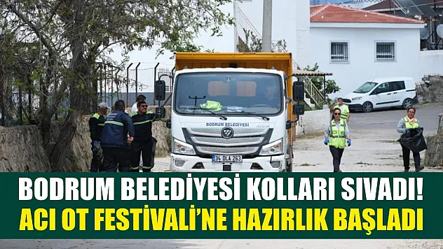 Bodrum Belediyesi kolları sıvadı! Acı Ot Festivali'ne hazırlık başladı