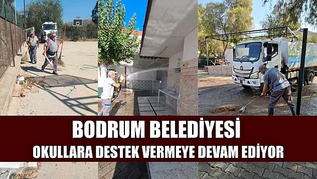 Bodrum Belediyesi okullara destek vermeye devam ediyor