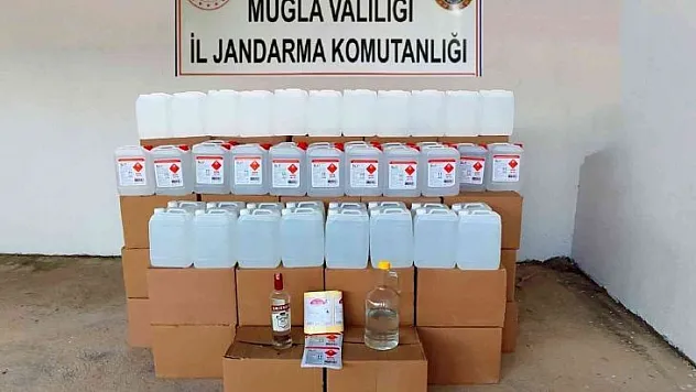 Bodrum'da 1080 litre etil alkol ele geçirildi