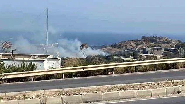 Bodrum'da 2 ayrı noktada yangın