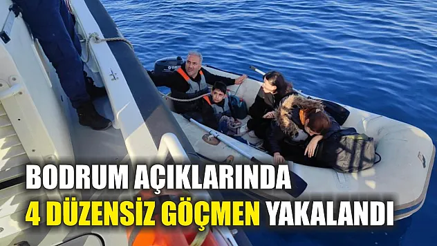 Bodrum'da 2'si çocuk 4 düzensiz göçmen yakalandı