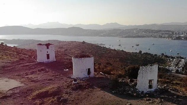Bodrum'da 300 yıllık tarihi değirmenlerde utanç verici görüntüler