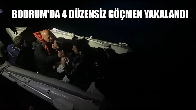 Bodrum'da 4 düzensiz göçmen yakalandı