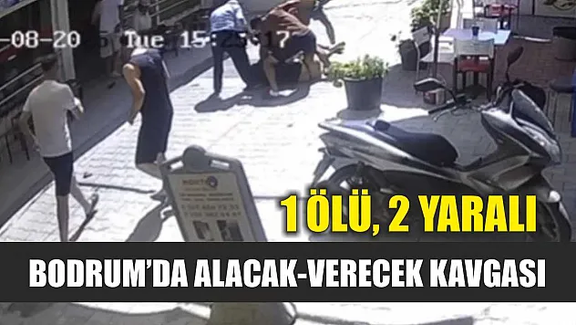 Bodrum'da Alacak-Verecek Kavgası: 1 Ölü, 2 Yaralı