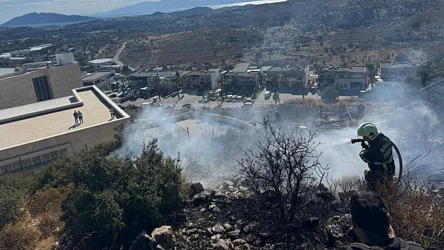Bodrum'da alevler makilik alana yayıldı