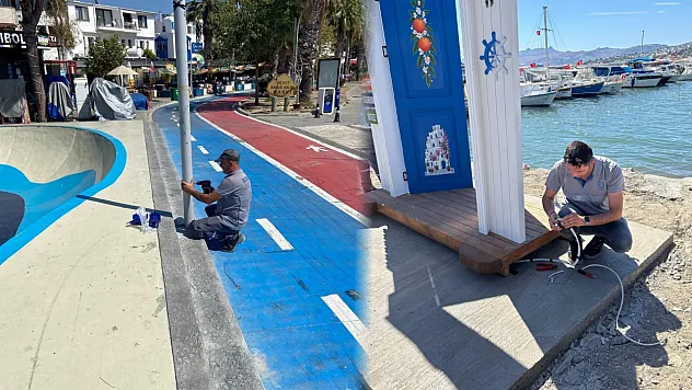 Bodrum'da belediye ekipleri sahada