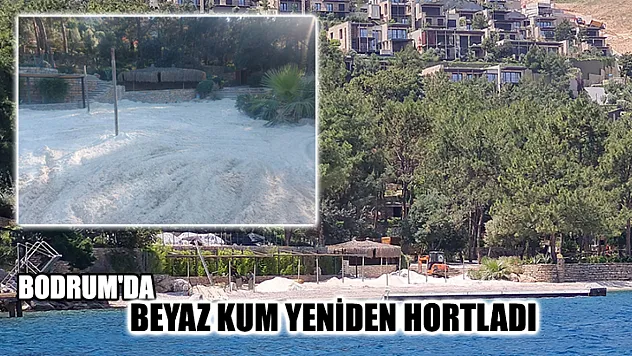 Bodrum'da Beyaz Kum Yeniden Hortladı