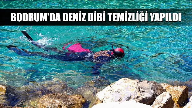 Bodrum'da deniz dibi temizliği yapıldı