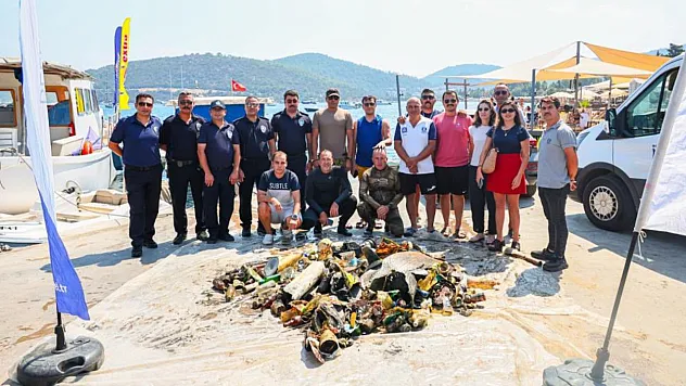 Bodrum'da Deniz Dibi Temizliğinin 11. Etabı Gölköy'de Gerçekleştirildi