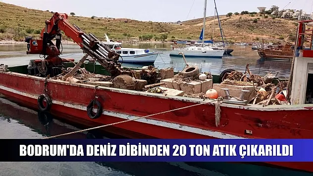 Bodrum'da deniz dibinden 20 ton atık çıkarıldı
