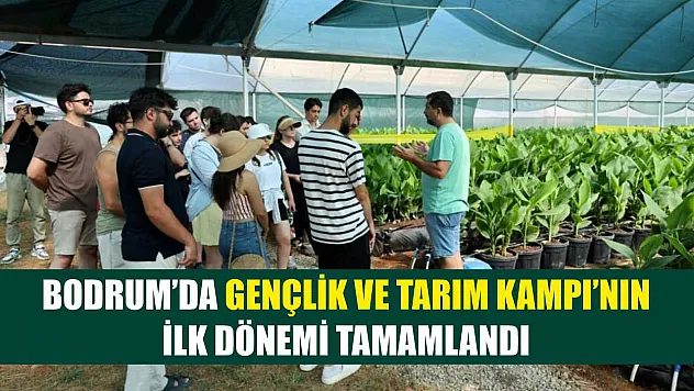 Bodrum'da Gençlik ve Tarım Kampı'nın İlk Dönemi Tamamlandı
