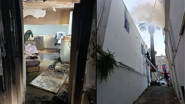 Bodrum'da iş yerinde çıkan yangın söndürüldü
