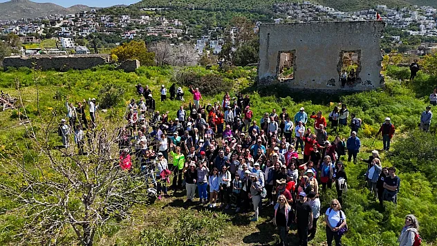 Bodrum'da kültür ve doğa yürüyüşü yapıldı