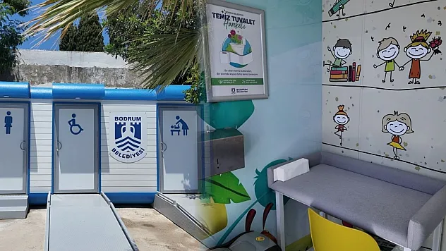 Bodrum'da modern tuvaletler hizmete alındı
