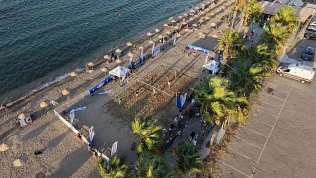Bodrum'da Plaj voleybolu heyecanı devam ediyor