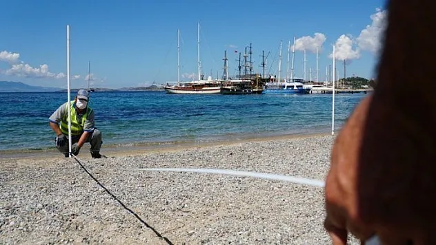 Bodrum'da plajlar 1 Haziran için hazırlanıyor