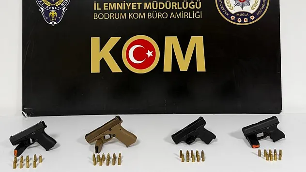Bodrum'da Ruhsatsız Silah Operasyonu: 4 Şüpheli Yakalandı