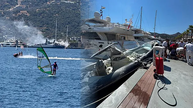 Bodrum'da Şişme Bot Rıhtıma Çarparak Patladı: 1 Yaralı