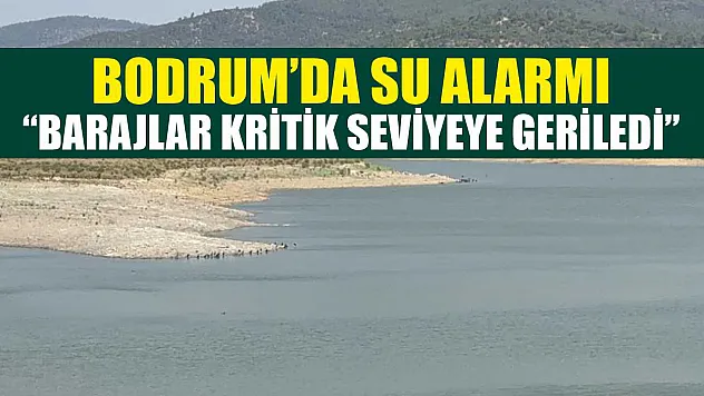 Bodrum'da su alarmı: 'Barajlar kritik seviyeye geriledi'