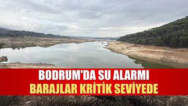 Bodrum'da su alarmı: Barajlar kritik seviyede
