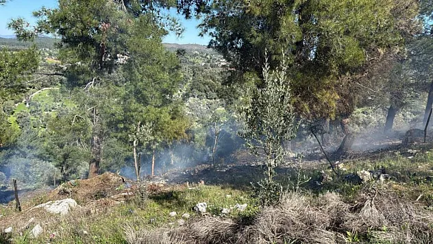 Bodrum'da temizlik yaparken yangın çıkardılar