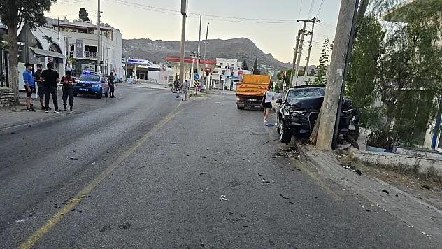Bodrum'da trafik kazası: 1 ölü, 1 ağır yaralı