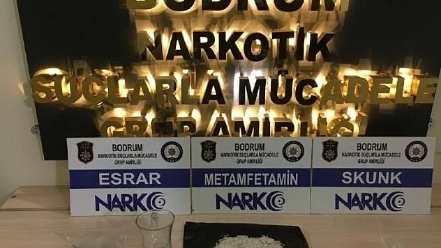 Bodrum'da uyuşturucu operasyonunda 3 gözaltı