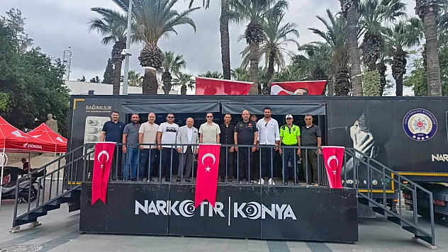 Bodrum'da uyuşturucuya teknolojik savaş: 'Narko tır' meydana konuşlandı