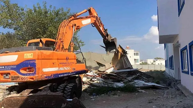Bodrum'da yıllardır süren kaçak yıkımlar devam ediyor