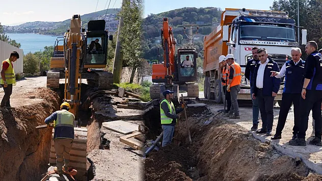 Bodrum'un su isale hatları yenileme çalışmaları devam ediyor