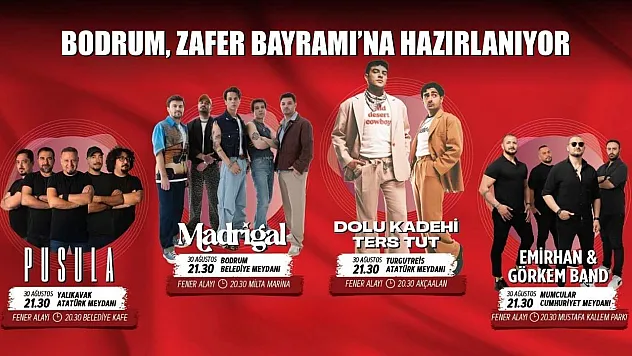 Bodrum, Zafer Bayramı'na hazırlanıyor