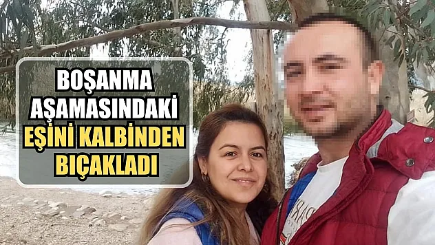 Boşanma aşamasındaki eşini kalbinden bıçakladı