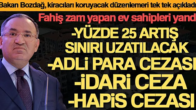 Bozdağ, Fahiş kira artışları hakkında konuştu: 'Hapis cezası olabilir'