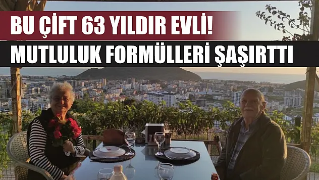 Bu çift 63 yıldır evli! Mutluluk formülleri şaşırttı