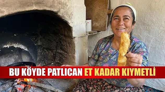 Bu köyde patlıcan et kadar kıymetli