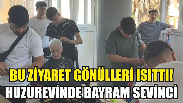 Bu ziyaret gönülleri ısıttı! Huzurevinde bayram sevinci