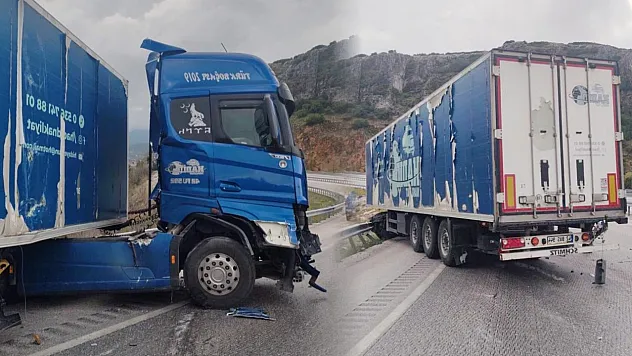 Burdur-Antalya Yolu'nda Tır Kazası: 1 yaralı