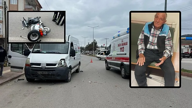 Burdur'da panelvanla çarpışan motosiklet sürücüsü metrelerce savrularak hayatını kaybetti