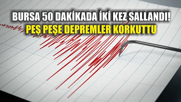Bursa 50 Dakikada İki Kez Sallandı! Peş Peşe Depremler Korkuttu