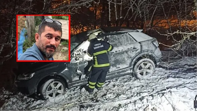 Buzlu yolda kontrolden çıkan otomobil şarampole uçtu, 1 ölü