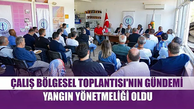 Çalış Bölgesel Toplantısı'nın gündemi yangın yönetmeliği oldu